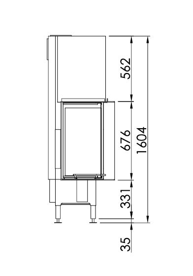 Spartherm Arte 2LRh 66 pejseindsats - Billede 4