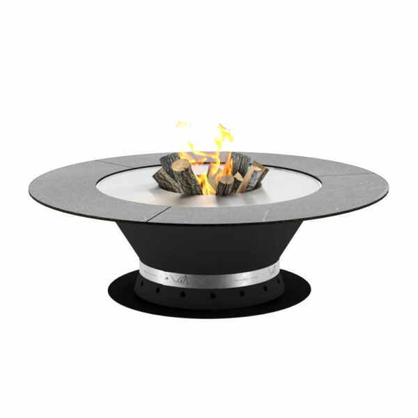 HWAM FUSION Grillbord 40 cm høj og Ø130cm, i sort eller corten