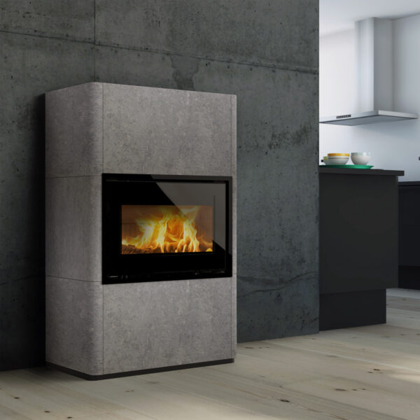 LOTUS Beto 470M Magic door brændeovn med fedtsten