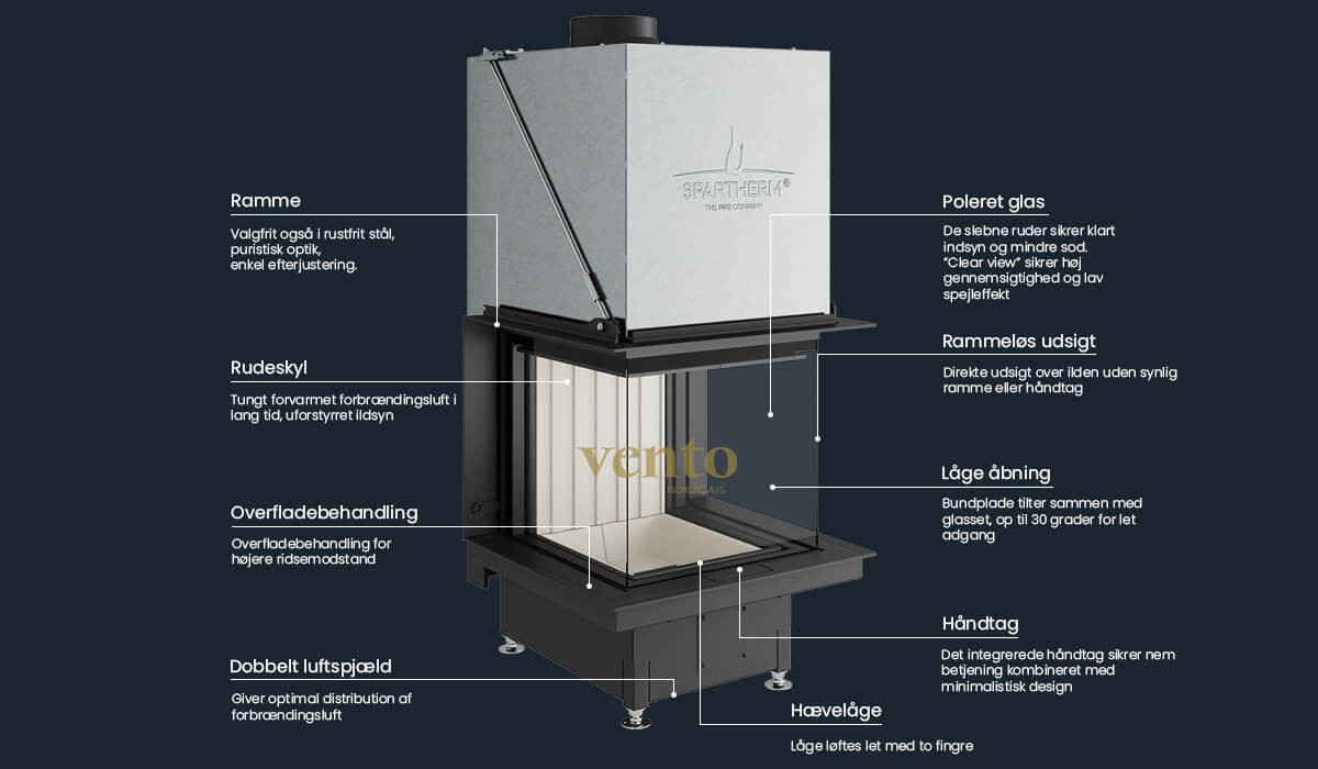 Spartherm Premium A 3RL 60h pejseindsats - Billede 4