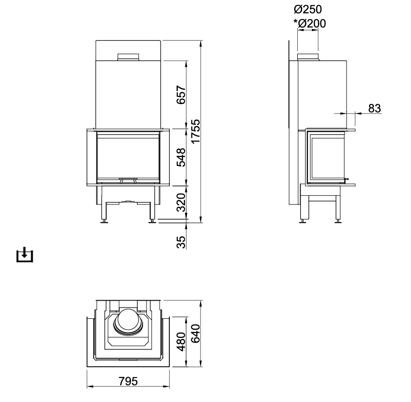 Spartherm Premium A 3RL 60h pejseindsats - Billede 9