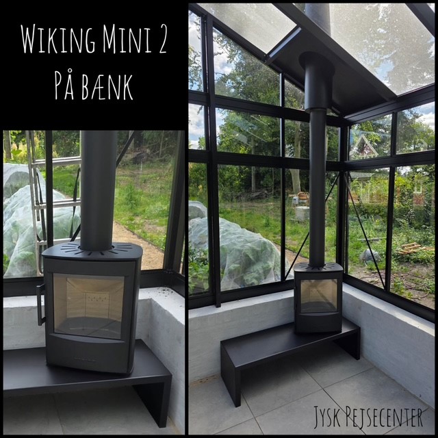 WIKING Mini 2 brændeovn (inkl. lille sokkel og stålbænk) - Billede 4