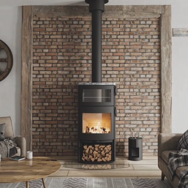 HETA Icon-Line Eclipse XL-S brændeovn med akkumuleringssten UDSTILLINGSMODEL