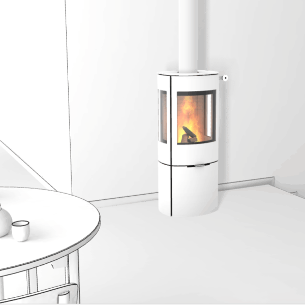 RAIS CARO 110 med sideglas i hvid