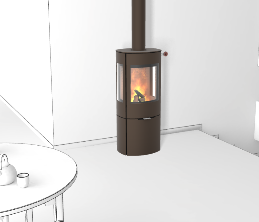 RAIS CARO 110 med sideglas i mokka