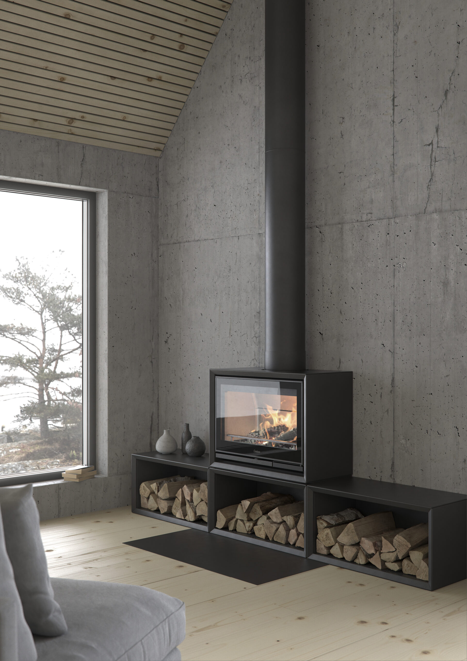 Contura 330G med tre brændereoler - Billede 2