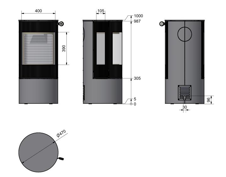 RAIS Biopejs VIVA L 100 med sideglas - Billede 2